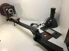 1633228 Elwood Antique Photography Photo Enlarger Cast-iron Wood W Bellows Ilex 3 Lens