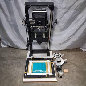 Beseler 53263 Vintage 23c Ii Enlarger Nikon El-nikkor 75mm Lens Easel Carriers