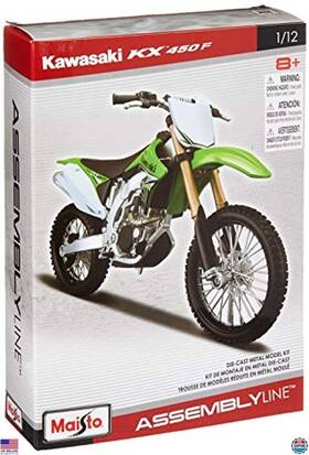 39175 Brand Maisto 1 12 Scale Kawasaki Kx 450f - Large Collectible Model In Vibrant Colors