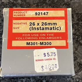 Durst 92147 26x26mm Enlarger Mask Nedma-26 For 126-format Negatives - Fits M301/m300