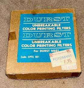 Durst 93114 Color Printing Filters For M601 Enlarger Unbreakable Cpfil601