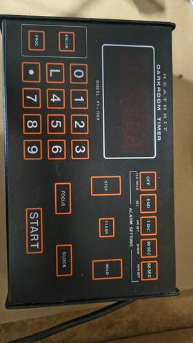 Pt-1500 Heath Heathkit Digital Darkroom With Integral Foot Pedals