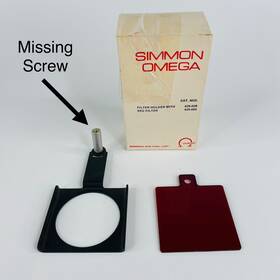 Omega 429-029 Simmon Filter Holder With Red Missing Screw Catalog #