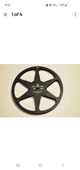 Sears / Tower 9286 / #9286 Regular 8mm Metal 7 Inch 400ft Movie Film Takeup Reel