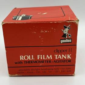 Yankee Rfc-15-t Vtg Cut Film Developing Tank Adjustable Up To 4x5 In Box Usa