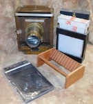 Wet Plate Collodion Eastman Kodak 33A 5X7 W/ Petzval Lens Large Format Outfit. Fixed Price $1195.00.