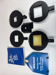 Four Beseler Lot Of Enlargers Glass, 4X5, 6X7CM, 6X9CM. Fixed Price $145.00.