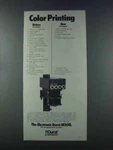 1981 Durst AC650 Enlarger Ad - Color Printing. Fixed Price $17.99.