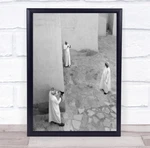 Photographers Men Robes Religious Cobblestone Wall Art Print. Fixed Price $54.51.