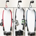 Handmade Camera Neck & Wrist Rope Strap Red/blue/black W/ Peak Design Anchors. Fixed Price $25.19.