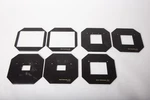 Durst Femomask Enlarger Negative Carrier Set Of Four: 4X5, 6X7, 6X6, 35MM - Used. Fixed Price $249.95.