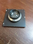 Federal Anastigmat 3.5" F:4.5 Lens On Board - Please Read For Shipping. Fixed Price $5.00.