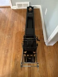 Omega D5XL Universal 4X5 Chassis Enlarger Column W/ Head Assembly Bellows. Fixed Price $180.00.