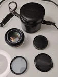Vintage Minolta Rokkor-pf F/1:1.9 55MM Camera Lens With Caps & Case *clean*. Fixed Price $29.80.
