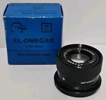 El-omegar 1:3.5 F=75MM Enlarger Lens Original Box Enlarging Cat L455-111. Fixed Price $17.94.