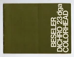 Beseler Dichro / Colorhead Instruction Manual English (1974). Fixed Price $18.99.