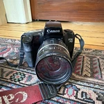 Canon Eos A2 Black 35MM Slr Film Camera W/ Zoom Lens & Strap. Fixed Price $48.00.