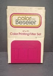 Vintage Color By Beseler Printing Filter Set #8930 Missing Of 21. Fixed Price $35.00.