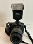 Nikon D50 Nikkoir F-s Dx Nikkor LENS18-55MM 1.3-5. Vivitor AUTOTHYRISTOR2800. Fixed Price $100.00.