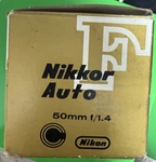 Vtg New In Box Nikon 50MM F/1.4 With Paperwork. Made Japan, Camera Lens.. Fixed Price $150.00.