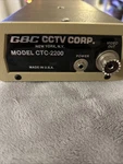 Gbc Cctv Model CTC-2200 Camera Made In Usa Unknown If Works. Fixed Price $35.00.