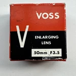 Voss Enlarging Lens 50MM F3.5 Bogen Photo Original Box Japan Nos. Fixed Price $15.64.