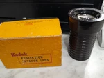 Vintage Kodak Projection Ektanon Lens 5" 3.5 Lumenized Original Box. Fixed Price $25.00.