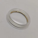 Omega Nos Plastic Watch Crystal Glass With Golden Ring Signed Logo. Fixed Price $125.80.