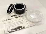 Nikon PK-13 Auto Extension Ring + 52MM Close-up No. Filter With Case. Fixed Price $75.00.