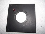 Beseler 4X4 Inch Lens Board With 39MM Hole, And Pilot Light. Fixed Price $28.00.