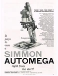 1956 Simmon Automega D3 Enlarger Film Negative Vintage Print. Fixed Price $15.95.