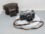 Beseler Topcon Auto 100 Camera W/ 53MM F/2 Lens & Leather Case Tested Works. Fixed Price $59.90.