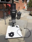 Omega C-700 Lamphouse Condenser W/ 55CM Adjustable Z-axis. Fixed Price $245.00.