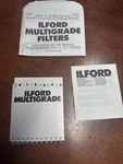 New Vintage Ilford Multigrade Contrast X3-1/2 Filters Set , Of 12. Fixed Price $69.99.