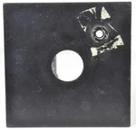 Beseler 4X4" Enlarging Lens Board #8015 With 25MM Hole, Missing Pilot Light. Fixed Price $15.00.