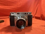 Voigtlander Prominent Rangefinder Camera W/ Ultron 50MM F1:2 Lens With Case. Fixed Price $150.00.