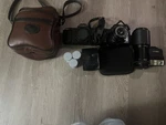 Canon T50 X2 & Fuji Film Flash And Zoom Lens 70-210 50MM. Fixed Price $200.00.