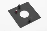 Beseler 4" X Lens Board With Red Pilot Light For 23C, 45M, CB7- 39MM Opening. Fixed Price $48.00.