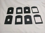 Durst Lot Of Aumet Negative Masks 4 Sizes 8 Pieces Fits Dust Enlarger. Fixed Price $25.48.