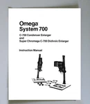 Omega C-700 Condenser Enlarger & Dichroic Instruction Manual Reprint. Fixed Price $14.95.