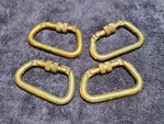 4 Omega 06 Climbing D Ring Locking Screw Carabiner KN65 OP12S3. Fixed Price $75.00.