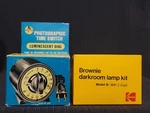 Mark Time Photographic Switch & Kodak Brownie Darkroom Lamp Kit Model. Fixed Price $40.00.