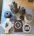 Enlarger Simmon Bros Inc., Omega Condenser Lamphouse Parts Lot. Fixed Price $72.00.