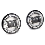 Harley 4.5" Led Fog Passing Aux Lamps Chrome Tour Softail Letric Llc-lpl-c Q8. Fixed Price $89.10.