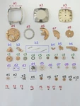 Omega Cal 565 Watch Movement Parts Balance Fork Wheel Spring Bridge Escapement 4. Fixed Price $45.00.