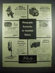 1947 Willoughby's Omega D-11 & Federal Enlarger. Fixed Price $17.99.