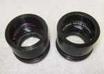 Two Wollensak 7 1/2" F/4.5 Enlarging Graphic Raptar Lenses. 190MM 192MM. Fixed Price $59.95.