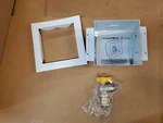 Omega Flex Tracpipe Metal Gas Outlet Wall Box With Ball Valve 1/2" FGP-WBTM-500. Fixed Price $43.99.
