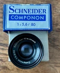 Schneider Componon 80MM F5.6 Enlarger Lens. Fixed Price $51.02.