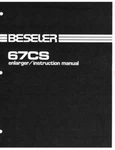 Beseler 67CS Enlarger Instruction Manual, Parts List, Exploded View: Reprint. Fixed Price $14.95.